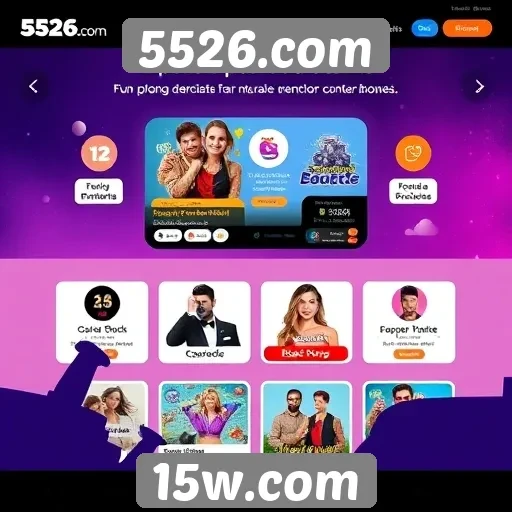 Características exclusivas do site 5526.com